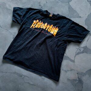 Guy Fieri Flavortown Graphic Tee XL Black Vintage Food Network Culinary Cult